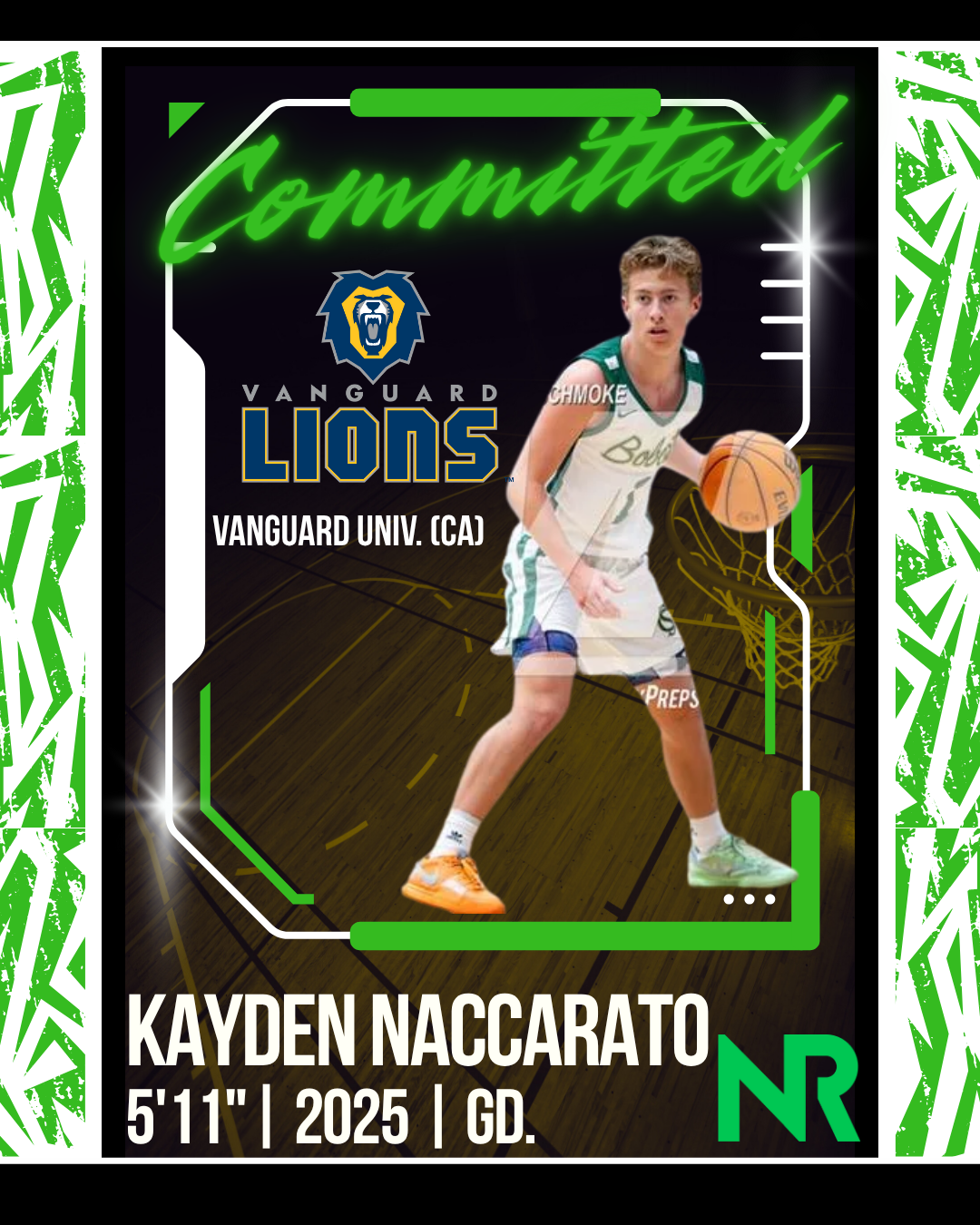 Kayden Naccarato – Vanguard Univ. (NCAA D2)
