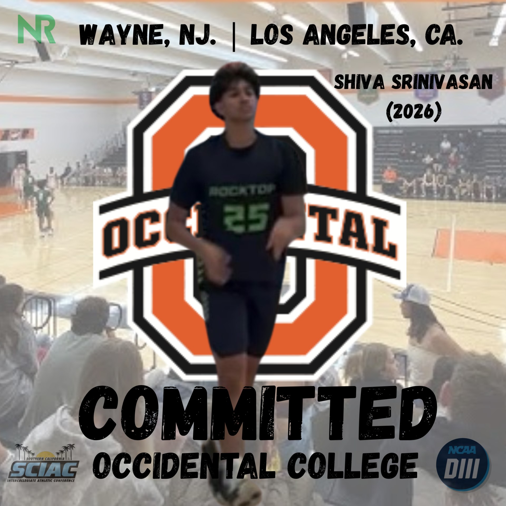 Shiva Srinivasan – Occidental College (NCAA D3)