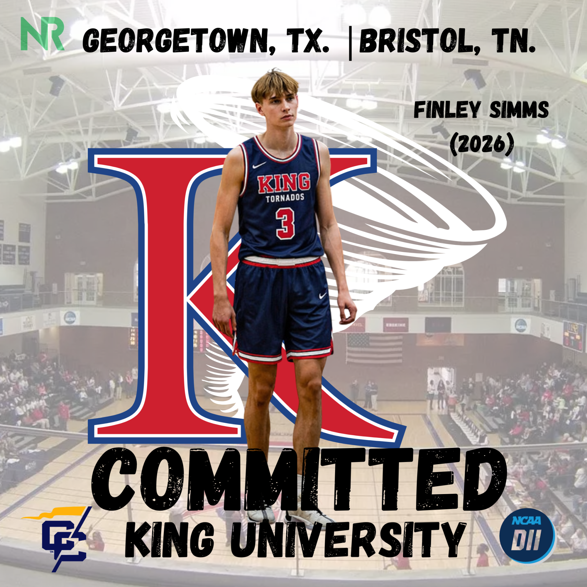 Finley Simms – King University (NCAA D2)