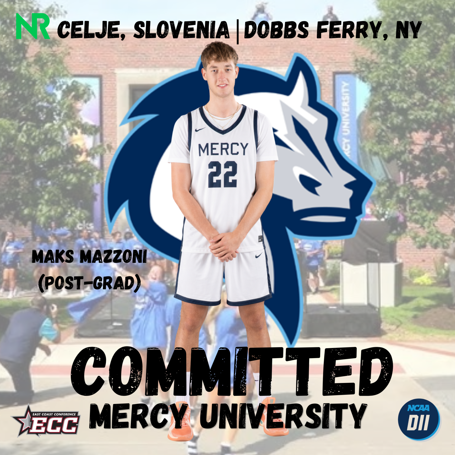 Maks Mazzoni – Mercy University (NCAA D2)